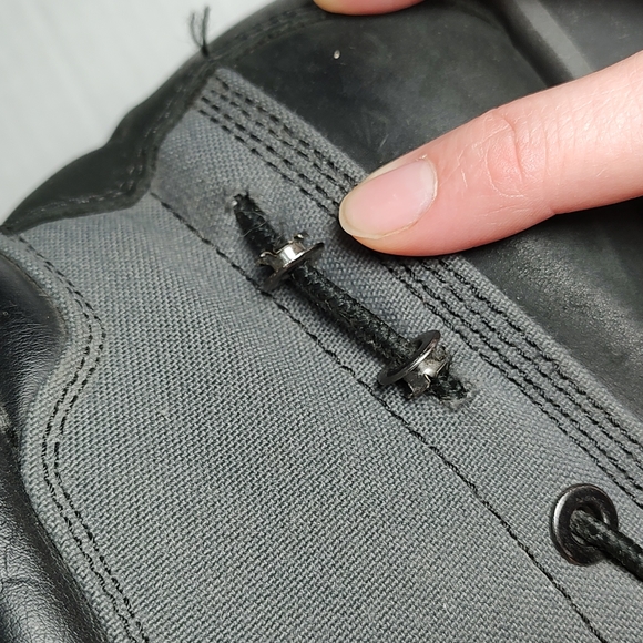 Men's 9 Timberland Boots Black Grey Gray Suede Nubuck - Picture 8 of 8